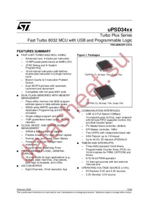 UPSD3434EV-40U6 datasheet  