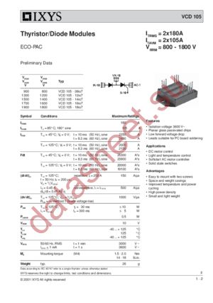 VCD105-08IO7 datasheet  