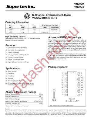 VN2222 datasheet  