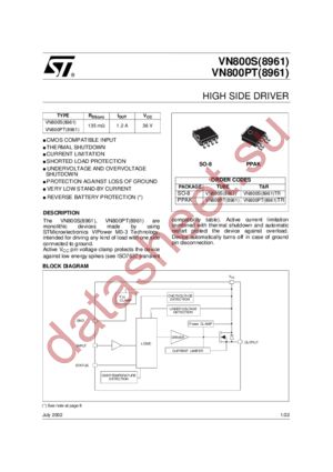 VN800PT-8961 datasheet  