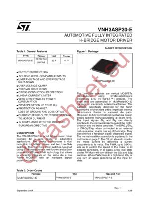 VNH3ASP30TR-E datasheet  