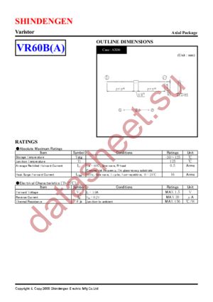 VR-60B(A) datasheet  