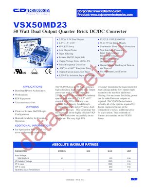 VSX50MD23-1 datasheet  