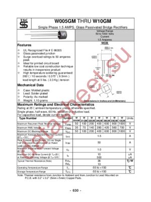 W10GM datasheet  