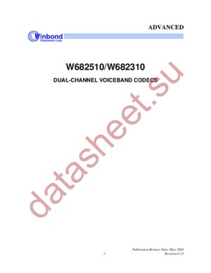 W682510 datasheet  