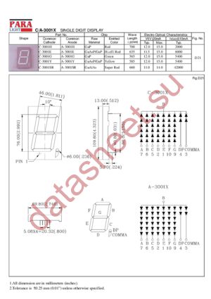 A-3001G datasheet  