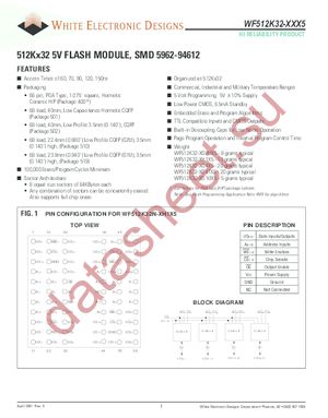 WF512K32N-70G4M5A datasheet  