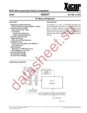 X68257P datasheet  