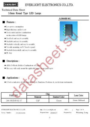 A1844 datasheet  