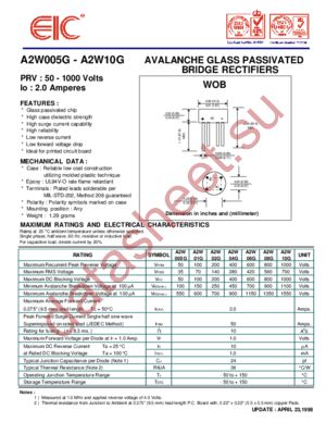 A2W10G datasheet  