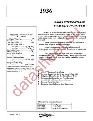 A3936SED-T datasheet  