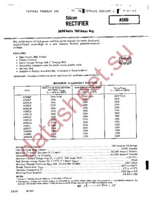 A500L datasheet  