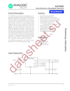 AAT4682IGU-T1 datasheet  