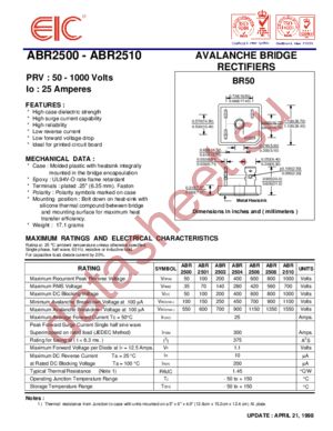 ABR2510 datasheet  