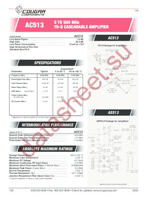 AC513 datasheet  