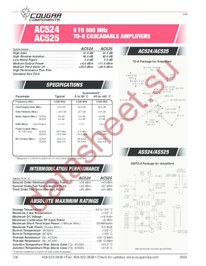 AC525 datasheet  