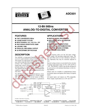 ACD601 datasheet  