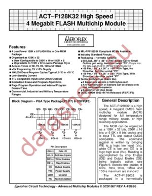 ACTF128K32 datasheet  