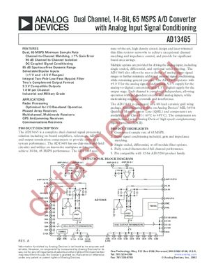 AD13465 datasheet  