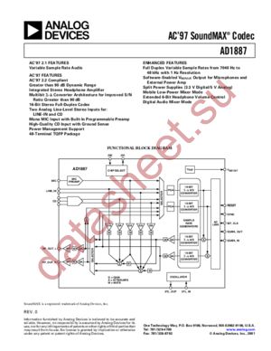 AD1887JST-REEL datasheet  