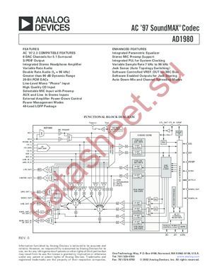 AD1980JST-REEL datasheet  