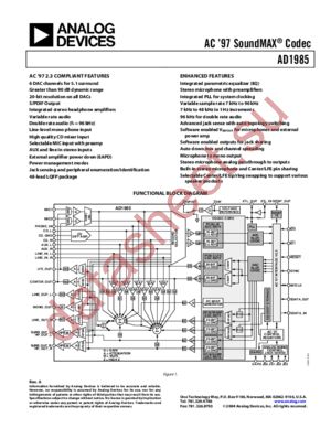 AD1985JST-REEL datasheet  