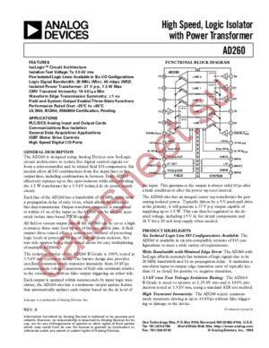 AD260BND-1 datasheet  