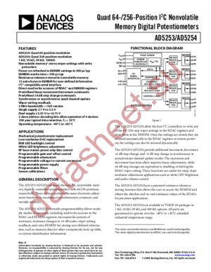 AD5253 datasheet  