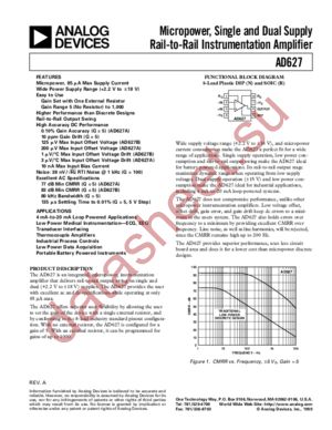 AD627BR-REEL datasheet  