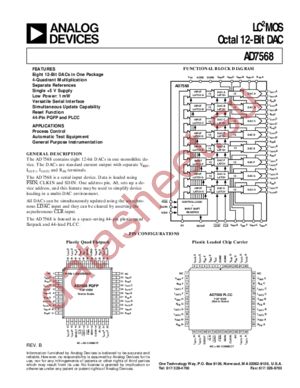 AD7568 datasheet  