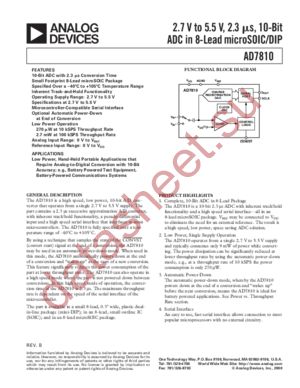 AD7810 datasheet  