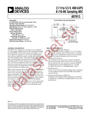 AD7813 datasheet  