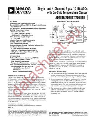 AD7816 datasheet  