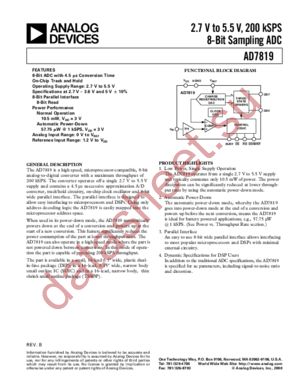 AD7819 datasheet  