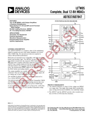 AD7847 datasheet  