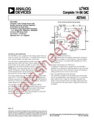 AD7840 datasheet  