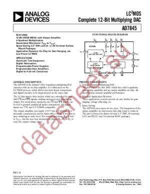 AD7845 datasheet  