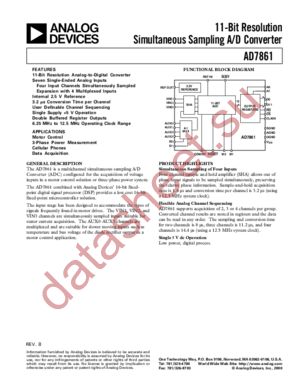 AD7861 datasheet  