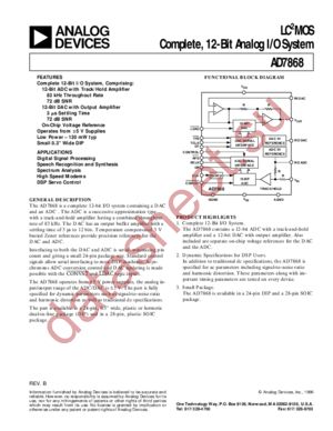 AD7868 datasheet  