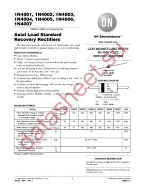 1N4001-D datasheet  