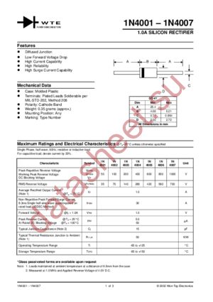 1N4001-TB datasheet  