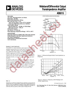 AD8015AR datasheet  