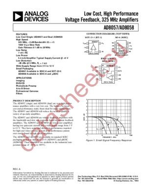 AD8057AR datasheet  