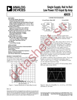 AD820AR-3V datasheet  