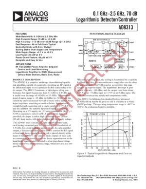 AD8313ARM-REEL7 datasheet  