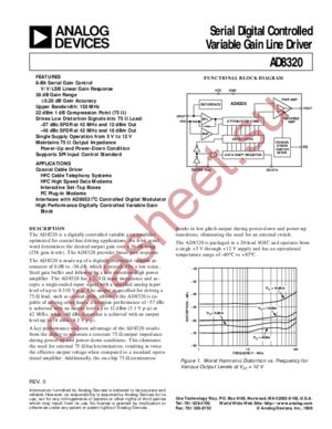 AD8320ARP datasheet  