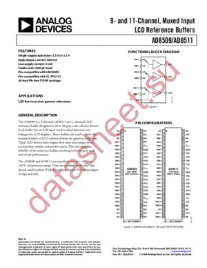 AD8509ARU-REEL datasheet  