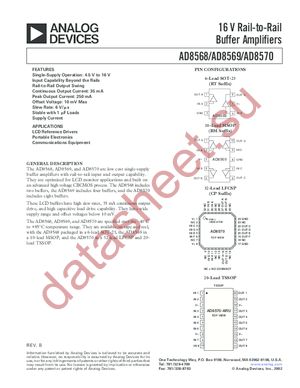 AD8569 datasheet  