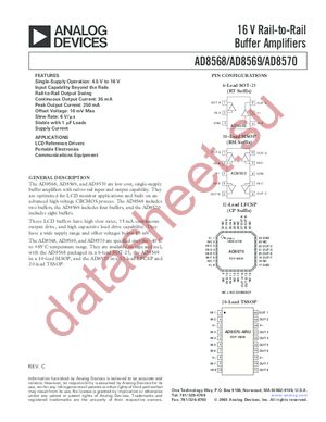 AD8570ACP-REEL datasheet  