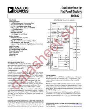 AD9882KST-140 datasheet  